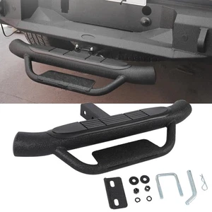 FOR 2" RECEIVER REAR BUMPER TRAILER TOWING HITCH STEP BAR GUARD 27"WIDE X 4"OD % - Picture 1 of 9