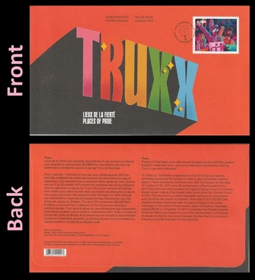 Canadá 3495 Lugares de Orgullo Truxx FDC 2025 Foto 1 de 3