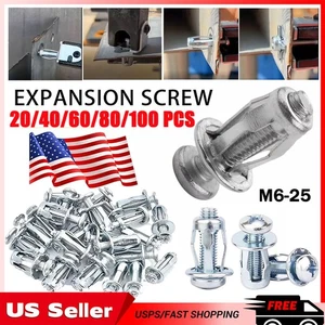 20-100PCS Jack Nuts For Metal M6 Car Rivet Nut Tool Screw Petal Nut Expansion - Picture 1 of 13