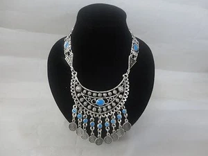 Collar artesano turquesa árabe africano marroquí - Imagen 1 de 3