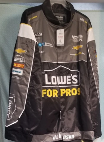 Jimmie Johnson NASCAR #48 Lowe's For Pros Chevy Uniform Jacket Mens 2X Large Cover