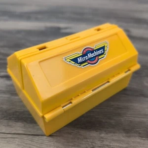 VTG 1990 Galoob Micro Machines Yellow Speed Shop Tool Box Mini Toy Cars 90's - Picture 1 of 9
