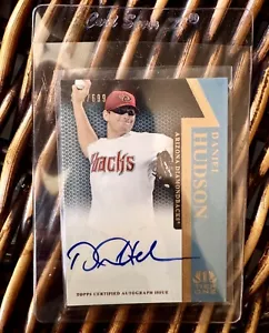 2011 topps tier one DANIEL HUDSON ROOKIE AUTO autograph 304/699 diamondbacks $1s - Picture 1 of 2