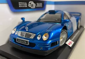 Mercedes Benz CLK-GTR Street Version Kids Model Diecast Car Maisto 1:18 Blue - Picture 1 of 4