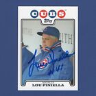 2008 Topps Lou Piniella Signed card #329 Chicago Cubs Auto