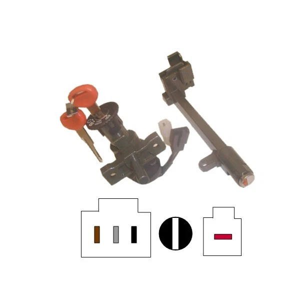 Interruptor de encendido para Yamaha CW 50 RS 1997 (BW) (4YA2) Foto 1 de 1