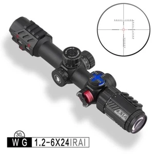 Discovery Optics Zielfernrohr WG 1,2-6x24 IRAI LPVO 1/2 MOA inkl. Montagen - Bild 1 von 8