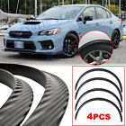 For Subaru WRX STI Car Wheel Eyebrow Eyelid Arch Cover Trim Carbon Fiber Pattern