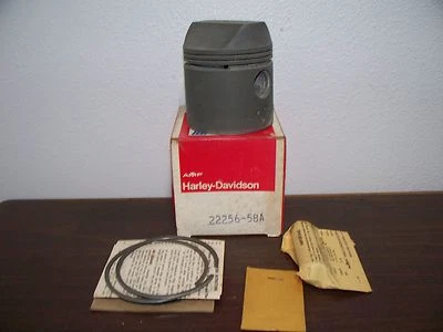 22256-58A piston assy. harley davidson 1958/69 900cc XL Sportster .040 O.S. - Image 1 of 3