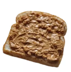Display Fake Food Requisite Brot mit klobiger Erdnussbutter - Bild 1 von 1