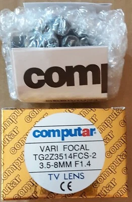 Lente focal variable computar TG2Z3514-2 3,5-8 MM F1,4 IRIS CCTV automático Foto 1 de 4