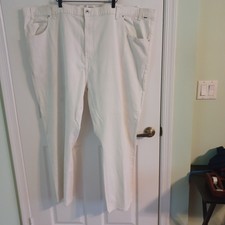 MENS NAUTICA WHITE JEANS 58W X 30L NEW W/O TAGS