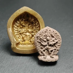 Citipati Tsa Tsa Mold,4.5cm Shmashana Adhipati Tsha Tsha Mould,Gandhanra Art - Picture 1 of 10