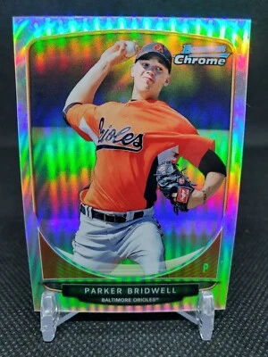 2013 Bowman Chrome Mini Refractors #91 Parker Bridwell /125 Baltimore Orioles  - Image 1 of 2