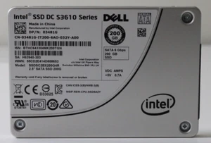 DELL 3481G SATA SSD 2.5" 200GB 6Gbps w/ Caddy for Dell R320 R420 R430 R720XD - Picture 1 of 3