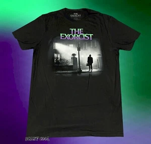 New The Exorcist Poster 1973 Horror Black Movie Mens Vintage T-Shirt - Picture 1 of 2