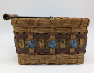 Obstkorb rustikal handbemalt Heidelbeeren Cottagecore Grannycore Küche  - Bild 1 von 11