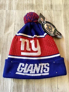 New York Giants Knit NFL LED Light Up Winter Hat Pom Beanie Cap - Picture 1 of 7