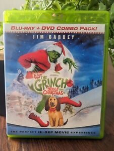 Dr. Seuss' How The Grinch Stole Christmas Blu-ray + Dvd Jim Carrey
