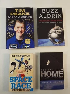 Ask An Astronaut Buzz Aldrin Space Race Too Far From Home 4 Book Bundle PB - Foto 1 di 3