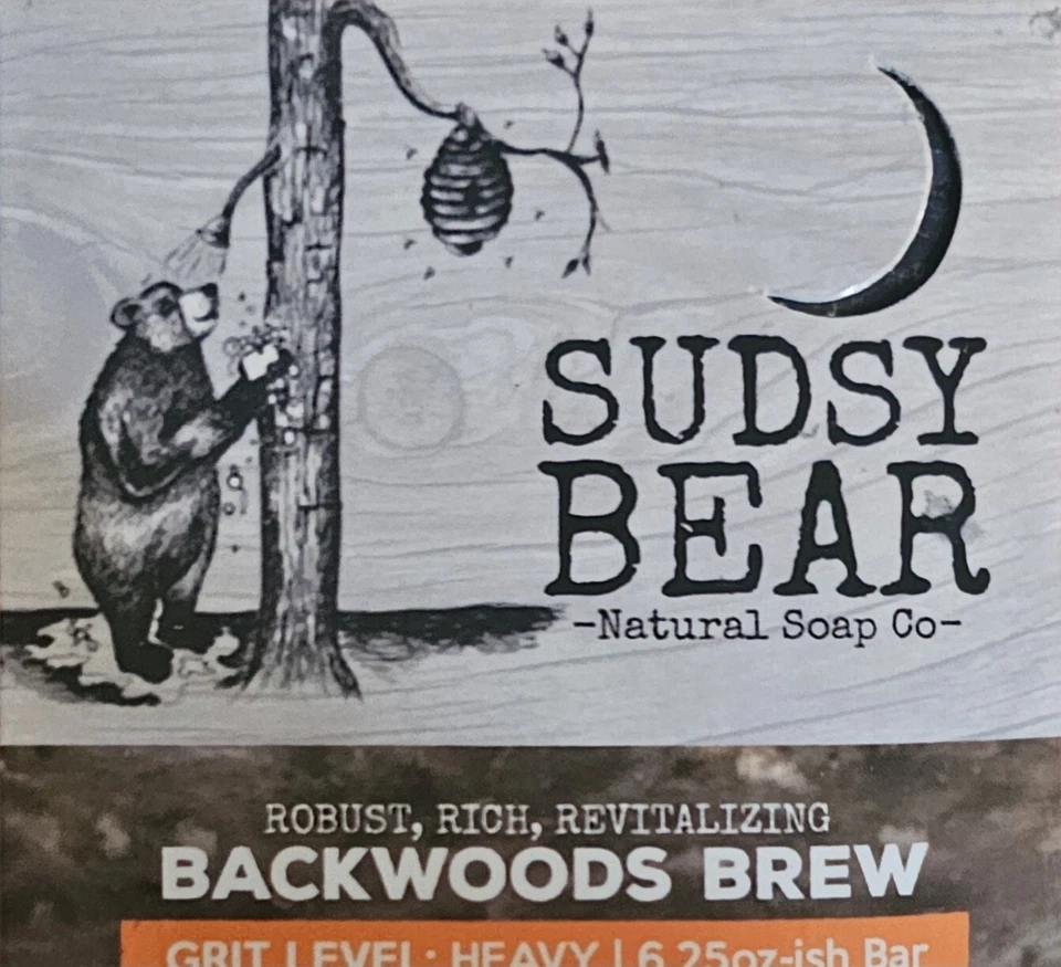 New Sudsy Bear Backwoods Brew 6.25oz Soap Bar! - Image 1 of 1