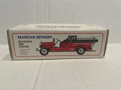 ERTL Mandan Refinery Seagrave Fire Engine Die Cast Bank - New & Sealed - Image 1 of 4