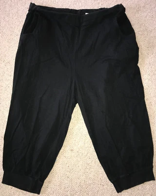 Mia Linea Atemporal Negro Mujer Pantalón Talla L(44/46) Algodón Elástico Bolso - Imagen 1 de 4