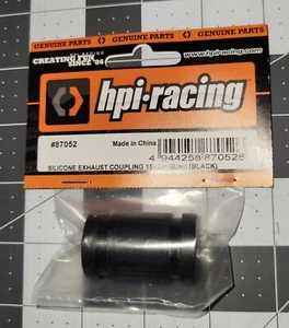 HPI Racing Savage X Silicone Exhaust Coupling 15x25x40mm Black HPI87052 - Picture 1 of 5