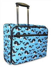 Whale Rolling Wheeled Laptop Case Bag Computer Trolley Carry On Womens Ladies