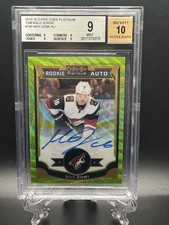 Max Domi 2015-16 O-Pee-Chee OPC Platinum Emerald Surge #189 Rookie Auto /10 BGS9