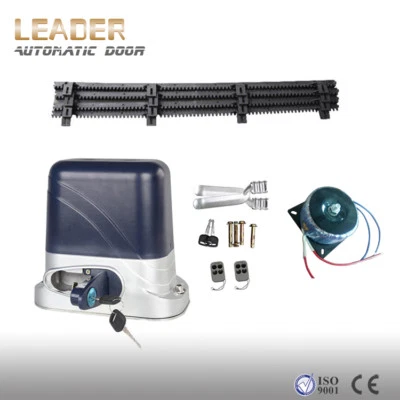 Automatic driveway gate opener, DC 24V sliding gate motor with 4m rack 2 remotes - Image 1 of 4