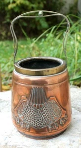 ancien pot a biscuit bingit zinn gbn jugens ( art déco - art nouveau ) - Bild 1 von 7