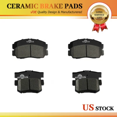 Front Rear Ceramic Brake Pads For 99 - 08 Acura TL 2001 2002 2003 Acura CL RL - Image 1 of 4
