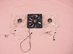 Three Rosewill 140mm Computer PC Case Fan 3 Pin DF1402512SEHN Three Fans - Picture 1 of 10