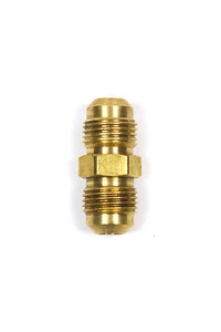 PHA38: 3/8 MALE FLARE X 3/8 MALE FLARE COUPLING – PROPANE HOSE ADAPTER ENDS - Picture 1 of 4