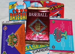Paquete de tarjetas de béisbol ¡Lote de 100+ tarjetas por pedido! Cera chatarra vintage años 80 90 - Imagen 1 de 6