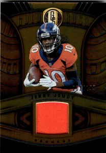 2021 Panini Gold Standard Gold Rush Materials #20 Jerry Jeudy Jersey /299