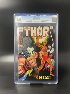 THOR 165 CGC 9.0 1st HIM Adam Warlock KEY MCU 1969 Guardians Of The Galaxy - Picture 1 of 4