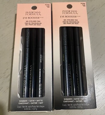 2 BRAND NEW PHYSICIANS FORMULA GEL EYE LINER Trio Black PF10968 - Image 1 of 3