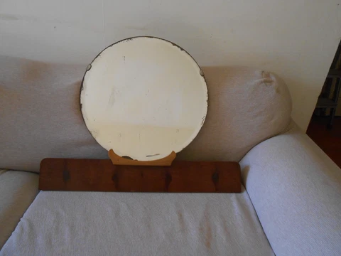 ANTIQUE WOODEN MIRROR DECO 1940 Cover
