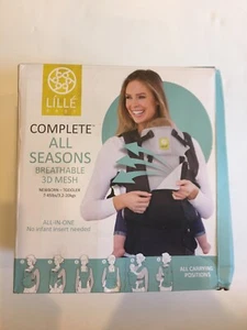 Lille Baby Complete All Seasons Breathable 3D Mesh Baby Carrier-Black - Picture 1 of 6