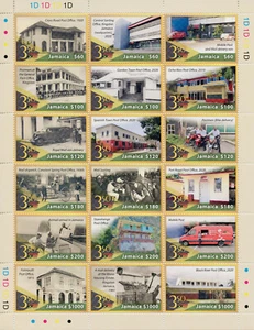 Jamaica 2021 MNH Postal Services Stamps Jamaica Post Transportation Cars 18v M/S - Picture 1 of 1
