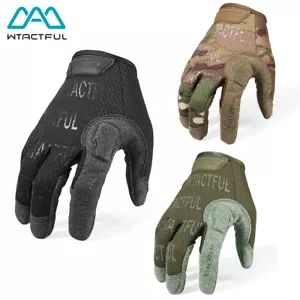 Outdoor Sports Gloves Camo Hiking Working Hunting Fishing Full Finger Mittens - Picture 1 of 36