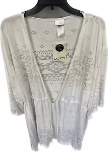 Copertura manica kimono taglio laser nuova con etichette bianca XL B155 - Foto 1 di 2