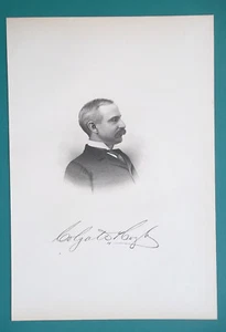 COLGATE HOYT Ohio Capitalist Banker Railroads Mines - 1895 Portrait Print - Picture 1 of 1