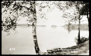 EARLY 1900s POSTCARD FILM NEGATIVE, "MOOSEHAED LAKE, GREENVILLE, MAINE #277" - Imagen 1 de 1