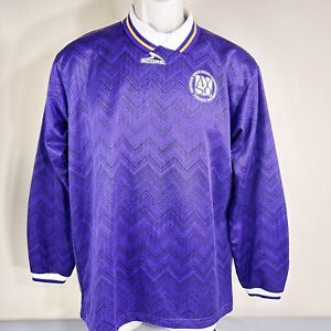Score by American Soccer Co Men Athletic Purple Sports Shirt Size Small