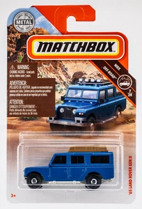 2019 Matchbox #64 '65 Land Rover Gen II BLUE | FULL LUGGAGE RACK | FSC - Picture 1 of 1