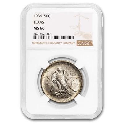 1936 Texas Independence Centennial Commemorative Half MS-66 NGC - Image 1 of 3
