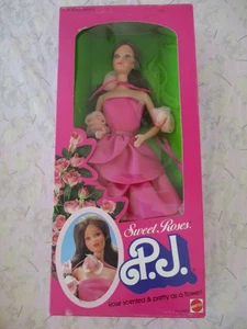 1983 Sweet Roses PJ Doll Superstar Era #7455 NRFB Barbie's Friend in Pink - Bild 1 von 12